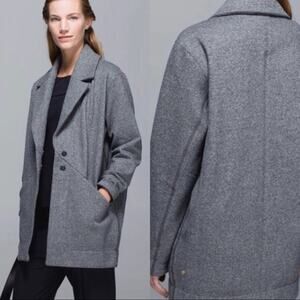 Lululemon Heathered speckle Cozy Car Coat